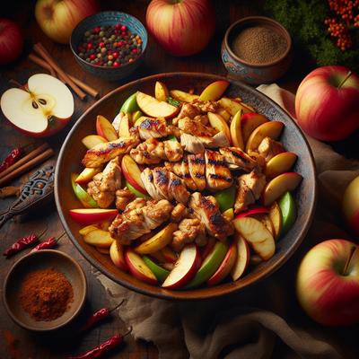 Image of Stir Fried Chicken Apples