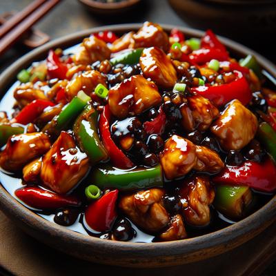 Image of Stir Fried Chicken in Black Bean Sauce