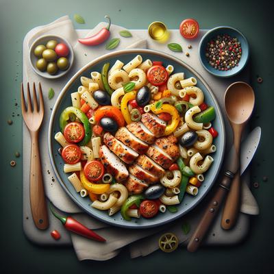 Image of Stir Fried Chicken Macaroni Salad
