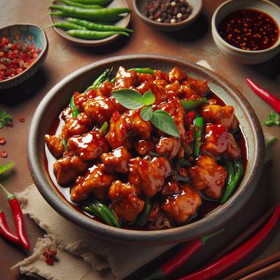Image of Stir Fried Chicken with Chilli Caramel Sauce