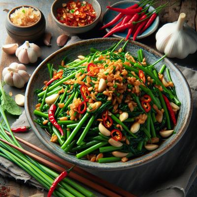 Image of Stir Fried Garlic Chives with Chile