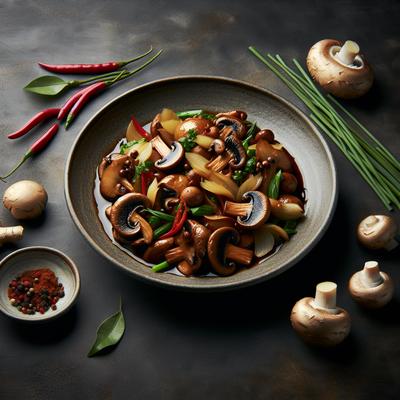 Image of Stir Fried Ginger Mushrooms