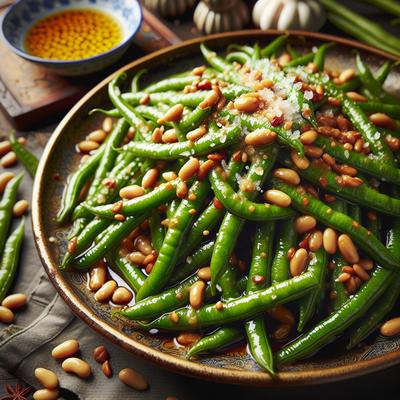 Image of Stir Fried Green Beans with Pine Nuts