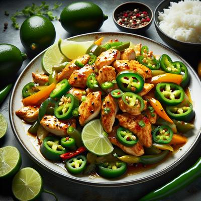 Image of Stir Fried Jalapeno Lime Chicken