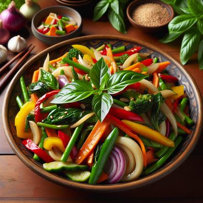 Image of Stir Fried Mixed Vegetables Thai Style