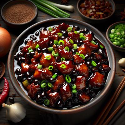 Image of Stir Fried Pork in Black Bean Sauce
