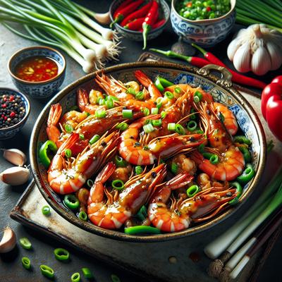 Image of Stir Fried Shrimp in Garlic Sauce