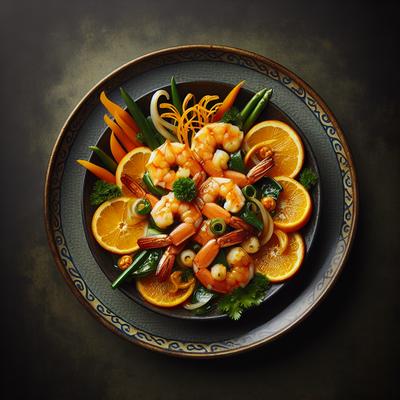 Image of Stir Fried Shrimp with Spicy Orange Sauce