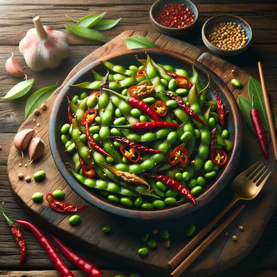 Image of Stir Fried Spicy Edamame
