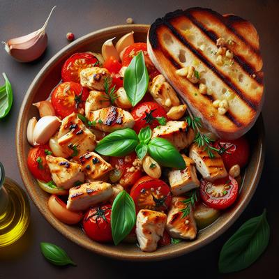Image of Stir Fry Chicken Bruschetta