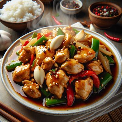 Image of Stir Fry Chicken with Garlic Sauce