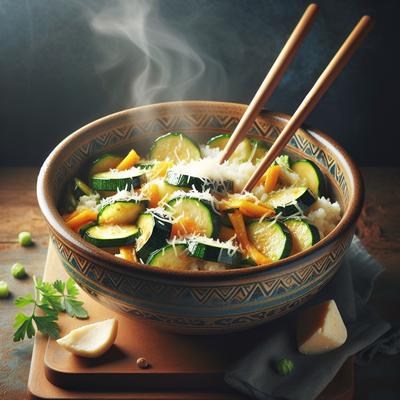 Image of Stir Fry Parmesan Zucchini