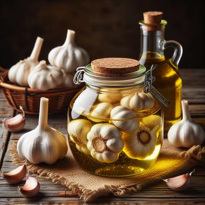 Image of Storing Garlic in Oil