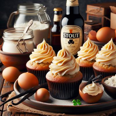 Image of Stout Cupcakes with Irish Cream Frosting