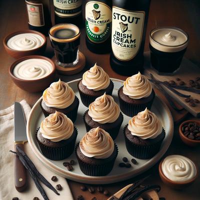 Image of Stout Irish Cream Cupcakes