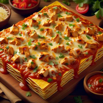 Image of Stove Top Chicken Enchilada Lasagna
