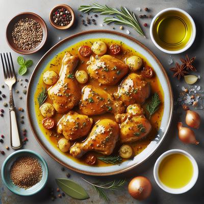 Image of Stove Top Chicken in Mustard Sauce