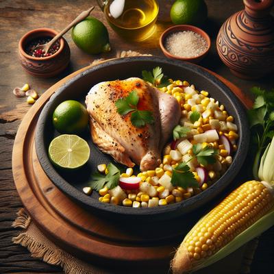 Image of Stove Top Margarita Chicken with Fresh Corn Relish