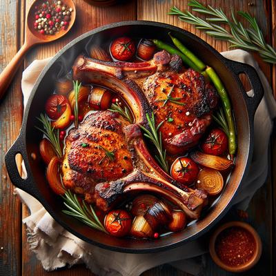 Image of Stove Top Smoker One Pot Meal Cajun Pork Chops
