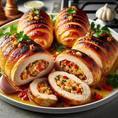 Image of Stove Top Stuffed Chicken Rolls