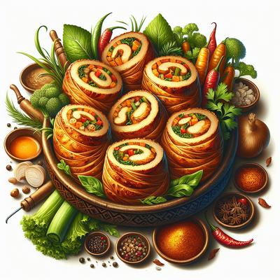 Image of Stove Topped Stuffed Chicken Rolls
