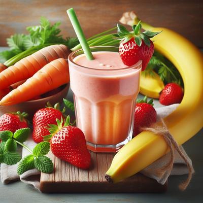 Image of Strananarrot Strawberry Banana Carrot Smoothie