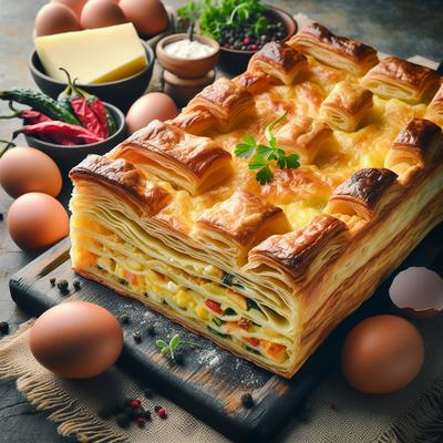 Image of Strata in Puff Pastry