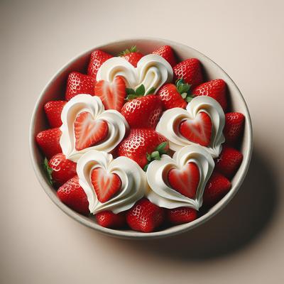 Image of Strawberries and Cream Angel Hearts