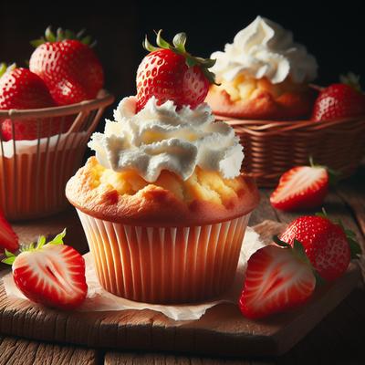 Image of Strawberries and Cream Muffins