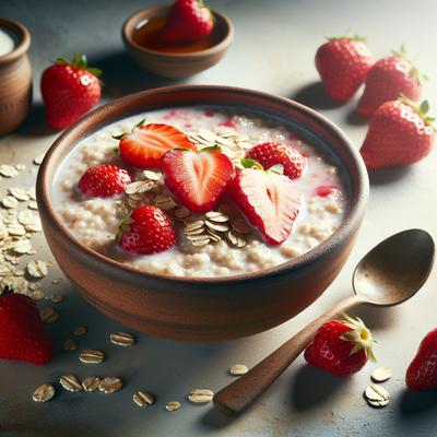 Image of Strawberries and Cream Oatmeal