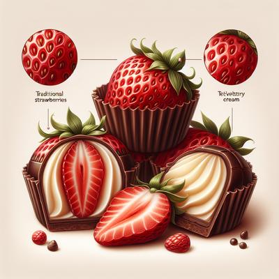 Image of Strawberries and Cream Truffles