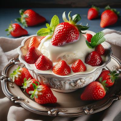Image of Strawberries and Sicilian Cream