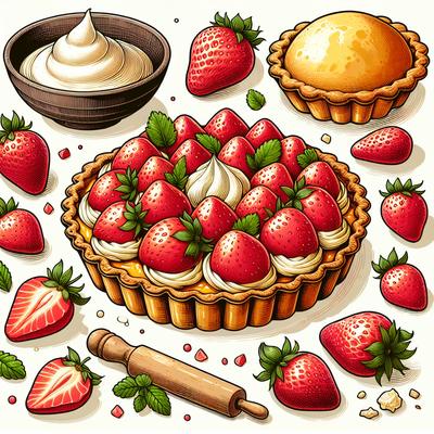 Image of Strawberries N Cream Tarts