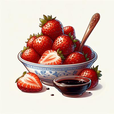 Image of Strawberries with Balsamic