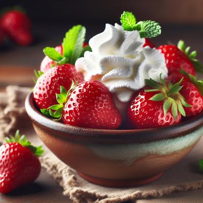 Image of Strawberries with Chantilly Cream