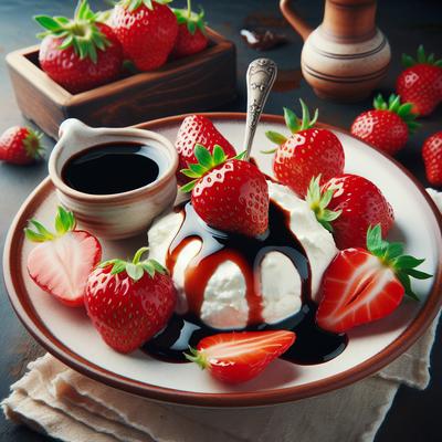 Image of Strawberries with Mascarpone and Balsamic Vinegar