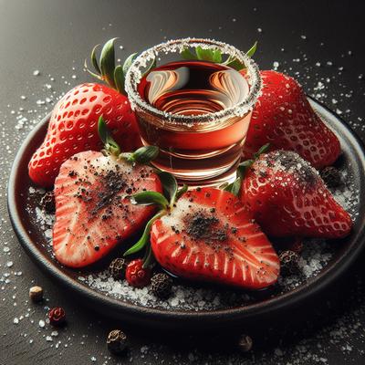 Image of Strawberries with Tequila Black Pepper