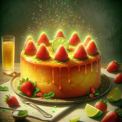 Image of Strawberry 7 Up Cake