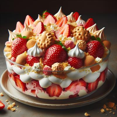 Image of Strawberry Amaretti Eton Mess