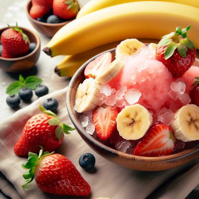 Image of Strawberry and Banana Ice