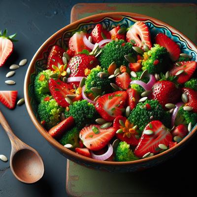 Image of Strawberry and Broccoli Salad