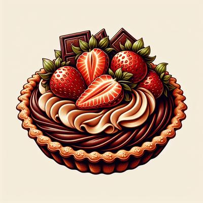 Image of Strawberry and Chocolate Pie No Bake Taste of Home
