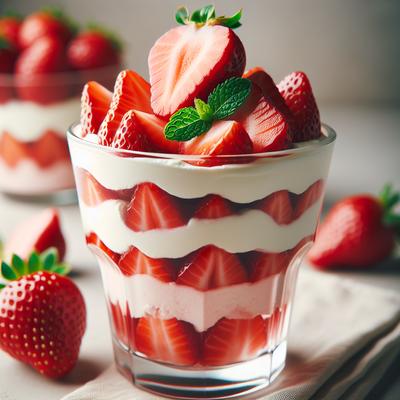 Image of Strawberry and Cream Cheese Parfait