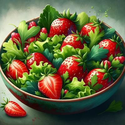 Image of Strawberry and Greens Salad