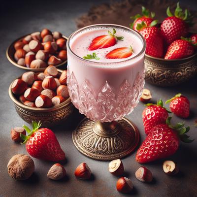 Image of Strawberry and Hazelnut Lassi