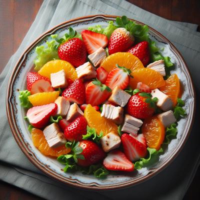 Image of Strawberry and Orange Chicken Salad