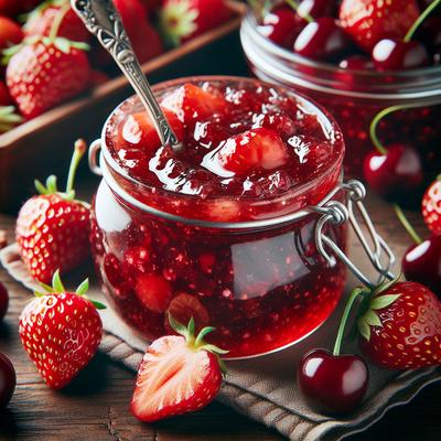 Image of Strawberry and Rainier Cherry Jam