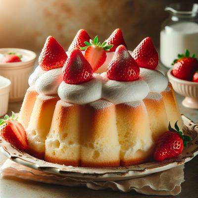 Image of Strawberry Angel Food Cake Dessert