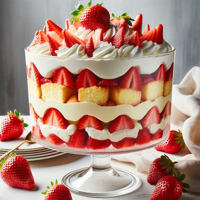 Image of Strawberry Angel Trifle