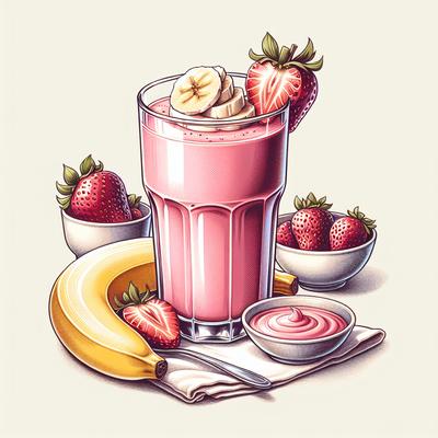 Image of Strawberry Banana Breakfast Smoothie